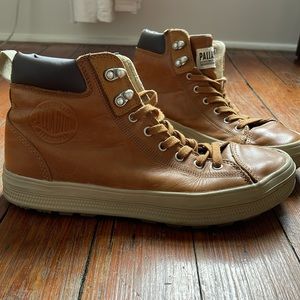 Mens Palladium Leather Sneakers